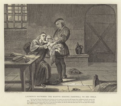 Laurence Saunders the Martyr Bidding Farewell to His Child by Charles West Cope